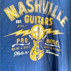 Lucky Brand Nashville Guitars t-shirt